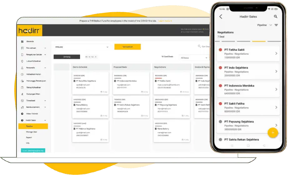 Portal dan Aplikasi Hadirr